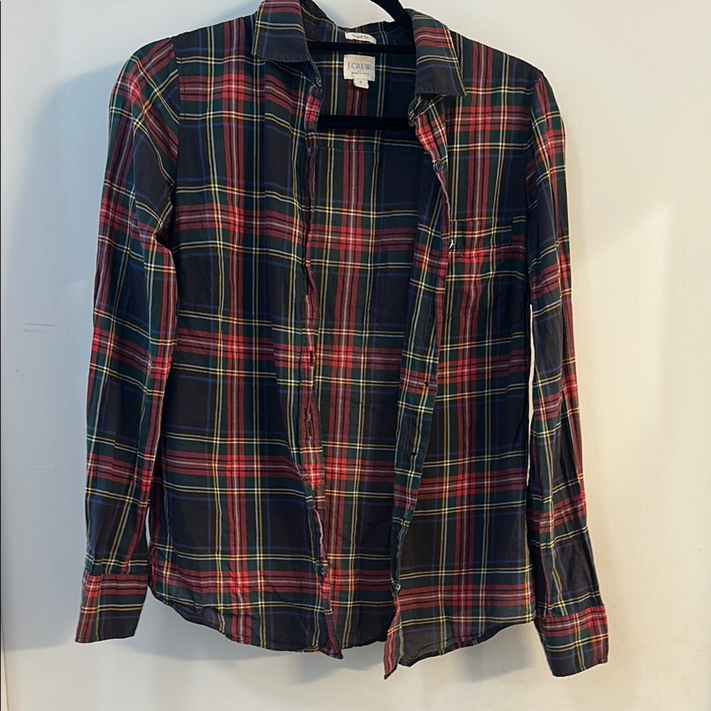 J. Crew Multicolor Plaid Shirt